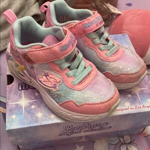 Skechers Kids' Pink and Blue Unicorn Shoes